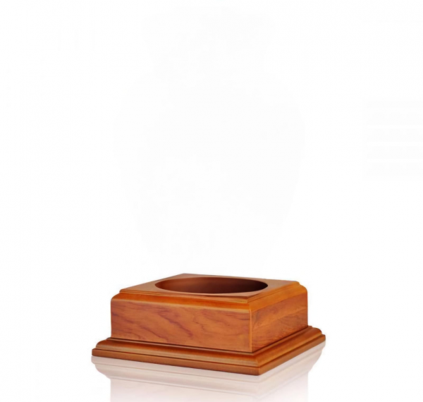 Gleaming Wine Red Brass Urn